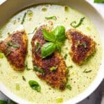 Pan Fry Tilapia with Pesto Cream Sauce Recipe