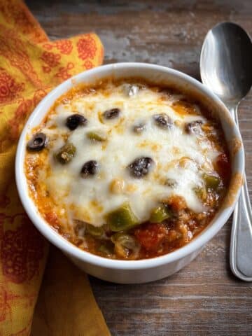 High Protein Cottage Cheese Pizza Bowl in the Microwave Recipe