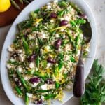 Asparagus Couscous Salad with Lemon, Feta, and Herbs Recipe