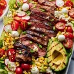 Grilled Flank Steak Salad with Balsamic-Lemon Dressing Recipe