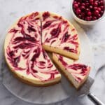 Cranberry Swirl Cheesecake Recipe