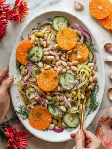 Marinated Orange & White Bean Salad Recipe