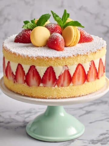 Fraisier Cake with Diplomat Cream Recipe