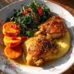 Spicy Maple Glazed Chicken with Cheddar Polenta Recipe
