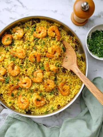 Shrimp and Spiced Basmati Rice Skillet Recipe