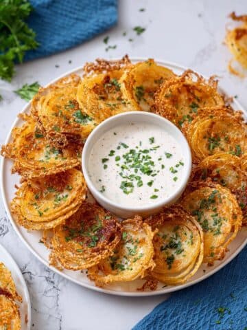 Crispy Baked Onion Rings with Parmesan and Spices Recipe