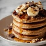 Healthy Chunky Monkey Banana Pancakes Recipe