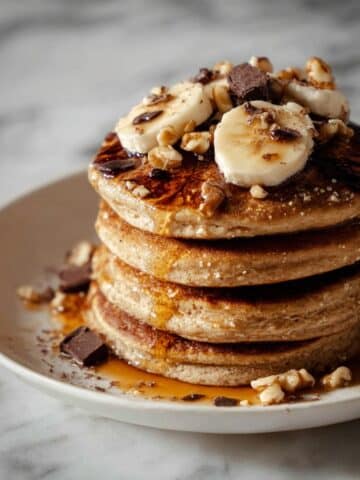 Healthy Chunky Monkey Banana Pancakes Recipe