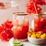 Sparkling Hibiscus Orange Mocktail Recipe