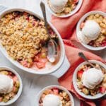 Vegan Gluten-Free Rhubarb Crisp Recipe