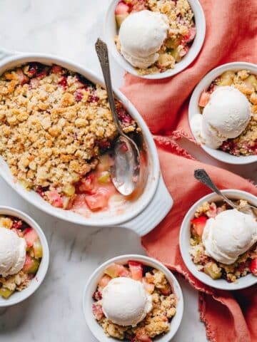 Vegan Gluten-Free Rhubarb Crisp Recipe