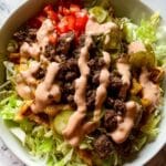 Burger Bowls with House Sauce and Ranch Fries Recipe