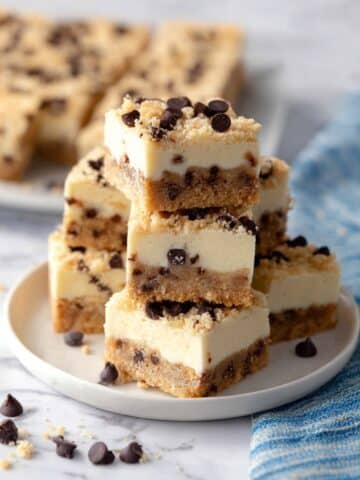 Keto Chocolate Chip Cookie Cheesecake Bars Recipe