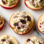 Cranberry Chicken Salad on Apple Slices Recipe