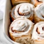 Healthy Cinnamon Rolls with Cream Cheese Maple Icing Recipe