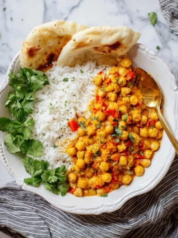 Coconut Harissa Chickpea Skillet Recipe
