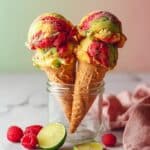 Rainbow Vegan No-Churn Sherbet Recipe