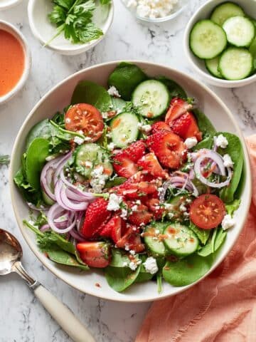 Summer Strawberry Salad with Feta Recipe