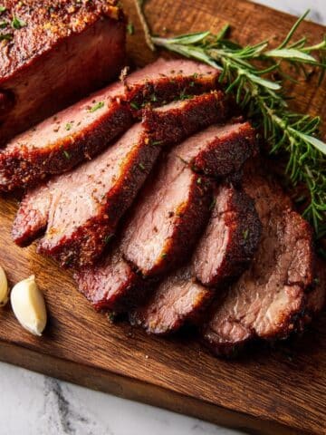 Smoked Tri Tip with Rosemary Butter Recipe