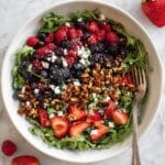 Red, White and Berry Salad with Pistachio Clusters Recipe