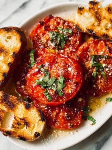 Quick Grilled Tomatoes with Garlic Drizzle Recipe
