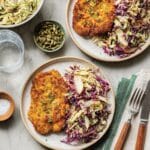 Crispy Chicken Cutlets with Apple Slaw Recipe