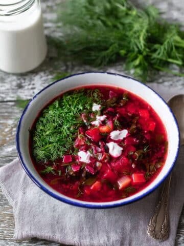 Vegetarian Ukrainian Borscht Recipe