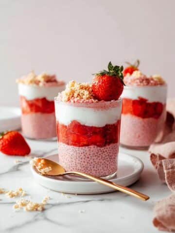 Strawberries & Cream Chia Pudding Recipe