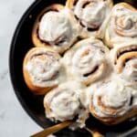 Skillet Cinnamon Rolls with Cream Cheese Icing Recipe