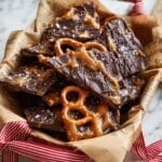 Chocolate Caramel Pretzel Bark Recipe