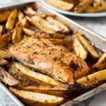 Creamy Baked Salmon with Potatoes and Garlic Recipe