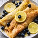 Easy Lemon Crepes With Lemon Syrup Recipe