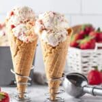 No-Churn Strawberry Shortcake Ice Cream Recipe