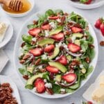 Goat Cheese Salad with Strawberries, Avocado, and Honey Pecans Recipe