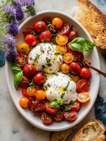 Marinated Cherry Tomatoes with Burrata Recipe