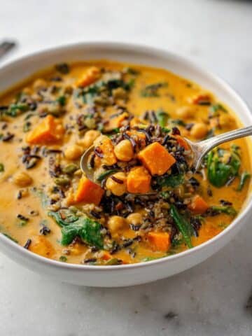 Vegan Creamy Wild Rice Soup Recipe