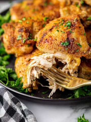 Crispy Oven-Baked Chicken Thighs Recipe