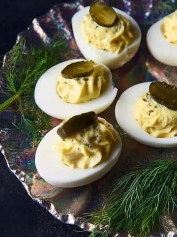 Dill Pickle Deviled Eggs Recipe