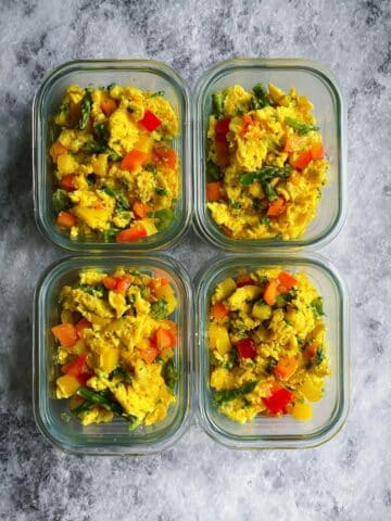 Vegan Tofu Scramble with Vegetables Recipe