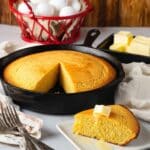 Yellow Buttermilk Cornbread (Southern-Style, Unsweetened) Recipe