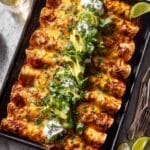 Crispy Black Bean Sweet Potato Enchiladas Recipe