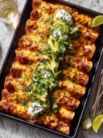 Crispy Black Bean Sweet Potato Enchiladas Recipe