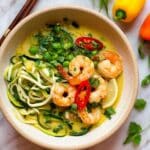 Healthy Coconut Curry Soup with Shrimp (Paleo, Whole30) Recipe