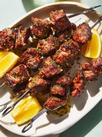 Lamb Kabobs with Fresh Herb and Spice Marinade Recipe