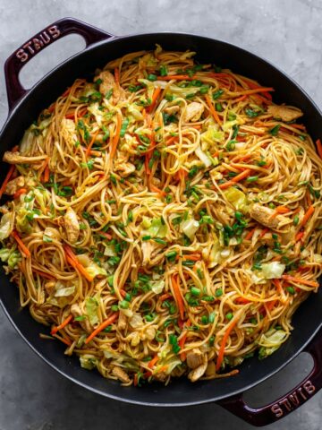 Chicken Chow Mein with the Best Chow Mein Sauce Recipe