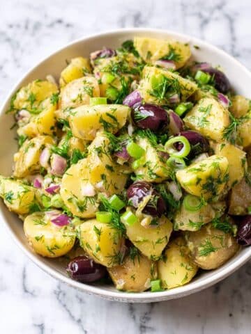 Greek Potato Salad (No Mayo!) Recipe