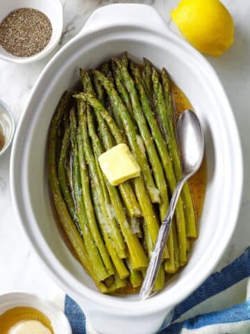 Slow Cooker Asparagus with Lemon and Butter Recipe