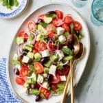 Greek Salad with Feta, Cherry Tomatoes, and Kalamata Olives Recipe