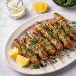 Chicken Kofta Kebabs with Tahini Sauce Recipe