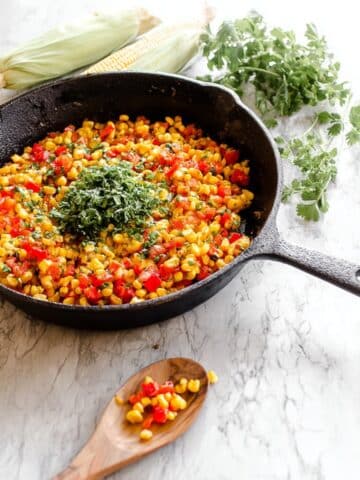 Easy One-Skillet Fiesta Corn Saute Recipe